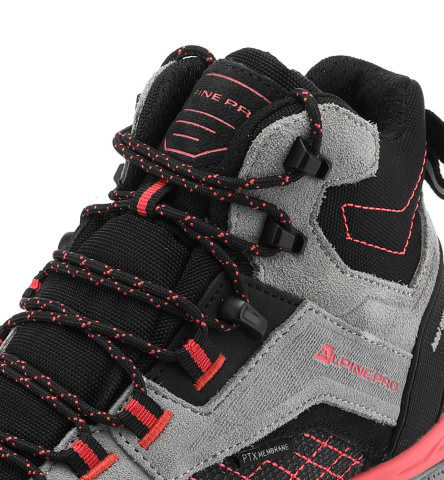 ALPINE PRO - ZERNE OUTDOOROVÁ OBUV S FUNKČNOU MEMBRÁNOU