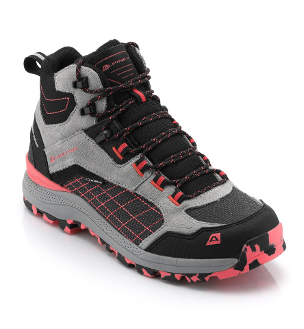 ALPINE PRO - ZERNE OUTDOOROVÁ OBUV S FUNKČNOU MEMBRÁNOU