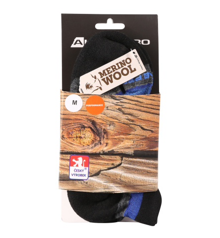 ALPINE PRO - WERDE KOTNIKOVÉ PONOŽKY Z MERINO VLNY