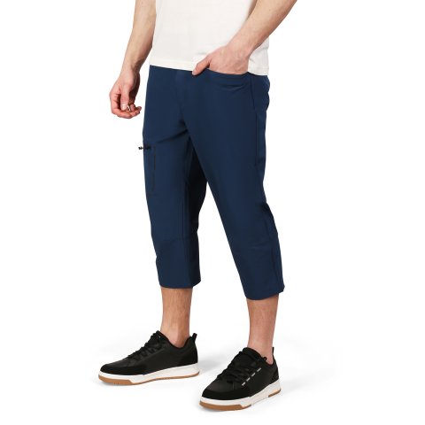 ALPINE PRO - WEDER 2 PÁNSKE SOFTSHELLOVÉ CAPRI NOHAVICE