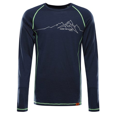 ALPINE PRO - MEREN PÁNSKE TRIČKO Z MERINO VLNY