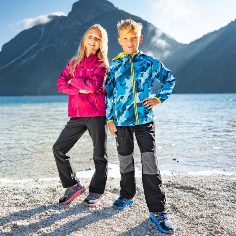 ALPINE PRO - HOORO 2 DESTSKÁ SOFTSHELLOVÁ BUNDA