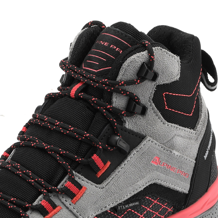 ALPINE PRO - ZERNE OUTDOOROVÁ OBUV S FUNKČNOU MEMBRÁNOU