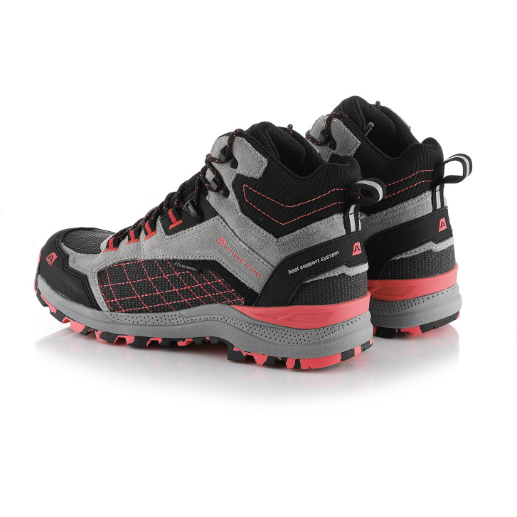 ALPINE PRO - ZERNE OUTDOOROVÁ OBUV S FUNKČNOU MEMBRÁNOU