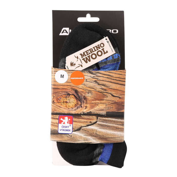 ALPINE PRO - WERDE KOTNIKOVÉ PONOŽKY Z MERINO VLNY