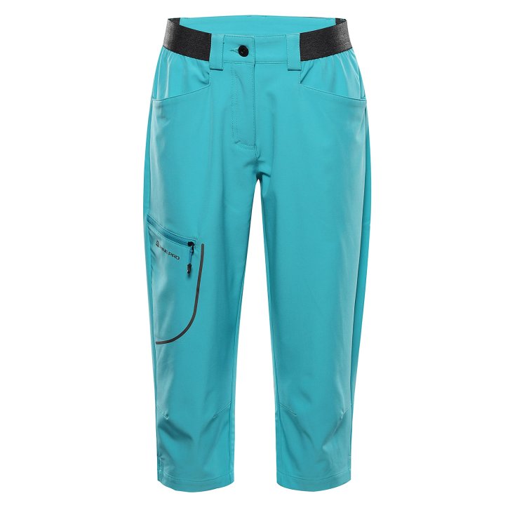 ALPINE PRO - WEDERA 2 DÁMSKE SOFTSHELLOVÉ CAPRI NOHAVICE