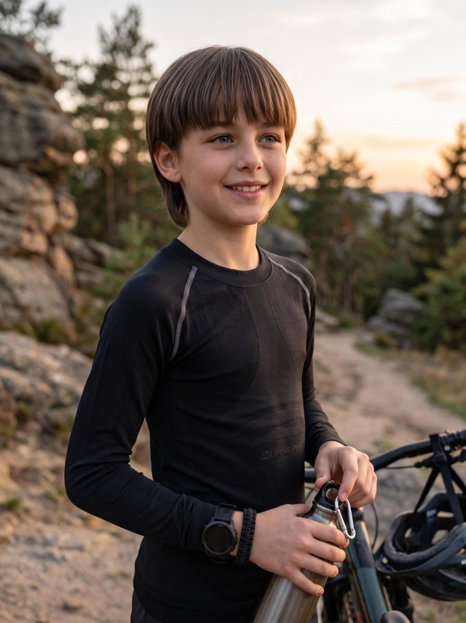 ALPINE PRO - AMBOSO  DETSKÁ FUNKČNÁ BIELIZEŇ - TRIČKO