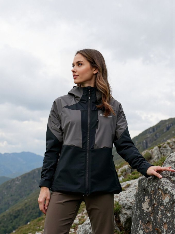 ALPINE PRO - TEMUNA DÁMSKA OUTDOOROVÁ BUNDA S MEMBRÁNOU PTX