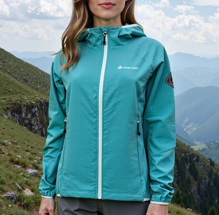 ALPINE PRO - HURAMA DÁMSKA HREJIVÁ MIKINA S VODOODOLNOU ÚPRAVOU