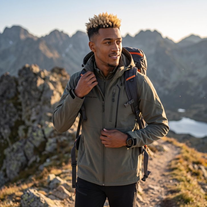 ALPINE PRO - HOOR 2 PÁNSKA SOFTSHELLOVÁ BUNDA S MEMBRÁNOU