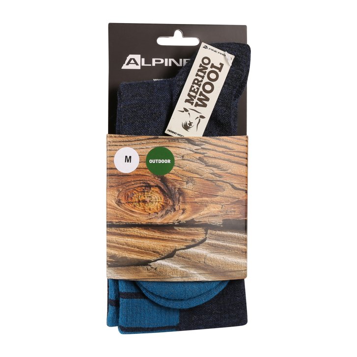 ALPINE PRO - RODE ŠPORTOVÉ PODKOLIENKY Z MERINO WOOL